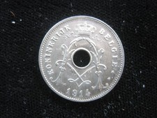 Belgium 5 Centimes 1914 Gem BU Belgie Dutch Text Albert I g0062 Coin