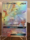 Pokemon Mewtwo GX 76/73 Secret Rare Shining Legends Holo Rainbow