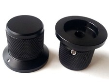 1 pc 30X25X22 Aluminium AMP volume potentiometer Knob Black 6.0mm hole