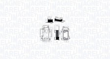 Ölkühler Motoröl MAGNETI MARELLI 350300003900 Aluminium für BMW 3er Touring E91