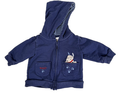 Baby Boy Hoodie Jacket Clothes 3mo just one year Carter's Puppy Love Zip