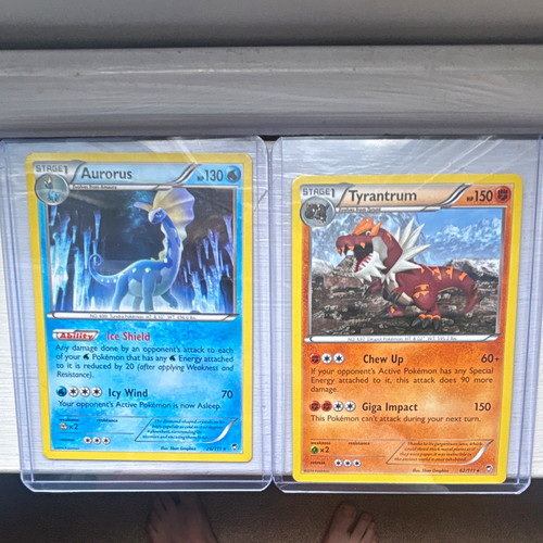 Pokemon TCG Furious Fists Aurorus 26/111 Tyrantrum 62/111 Lot of 2
