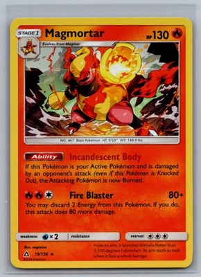 Magmortar 19/156 Holo R Ultra Prism Pokemon Holo NM/M