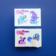 My Little Pony Temporary Tattoos Girls Designs Trixie Twilight Sparkle Cute