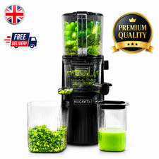 Megavita MVV4S-E Black Cold Press Slow Masticating Juicer 200W Fruit Veg New