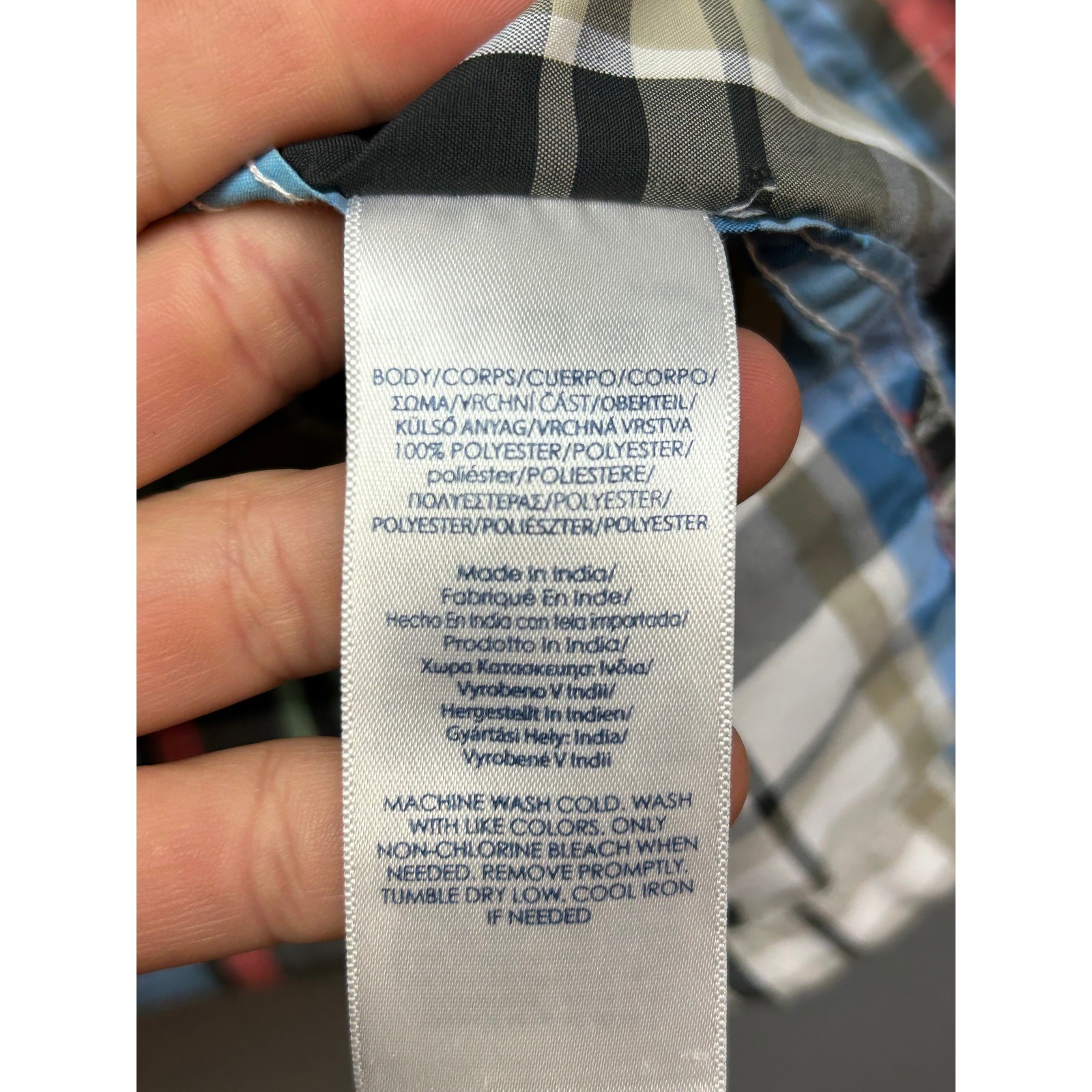 CHAPS Performance Plaid Short Sleeve Button Down … - image 6