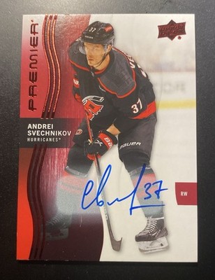 2023-24 Upper Deck Premier Auto Andrei Svechnikov - Carolina Hurricanes