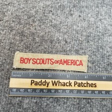 Boy Scouts Of America Uniform strip Patch Y4