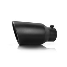 4 Inlet 6 Outlet 12 Length Exhaust Tip Rear Tail Pipe Angle Cut Black Bolt On 4 Inlet 6 Outlet 12 Length Exhaust Tip Rear Tail Pipe Angle Cut Black Bolt On