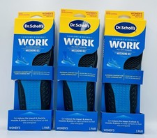 3 Pairs: Dr Scholl's Work Massaging Gel Insole Women's Size 6-10 0646 E5A