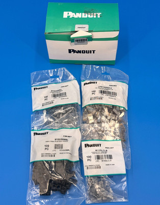 Panduit CAT6a Shielded Modular Plug 100 pack SPS6X88-C  NEW!! SEALED INSIDE!! 