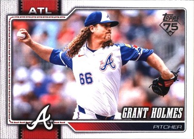 2026 Topps Grant Holmes #182 Atlanta Braves FREE SHIPPING
