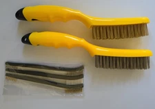 5 PC Wire Brush, Heavy Duty Scratch Brushes Stainless Steel & Brass, BRAND NEW