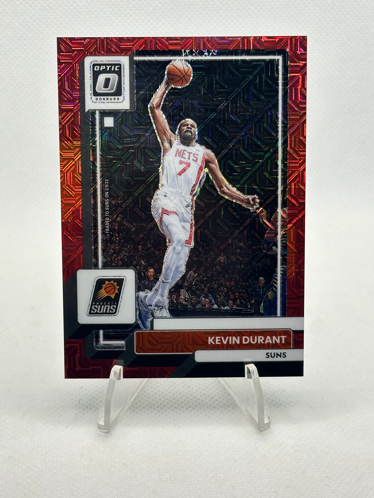 2022-23 Donruss Optic #9 Kevin Durant /88 (Choice Red)