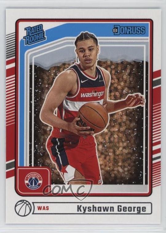 2024-25 Panini Donruss Rated Rookie Winter Kyshawn George #225 14lm