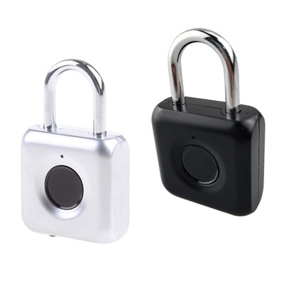 One for Touch Open Finger Print Padlock USB Charging for Gym School Employee Loc