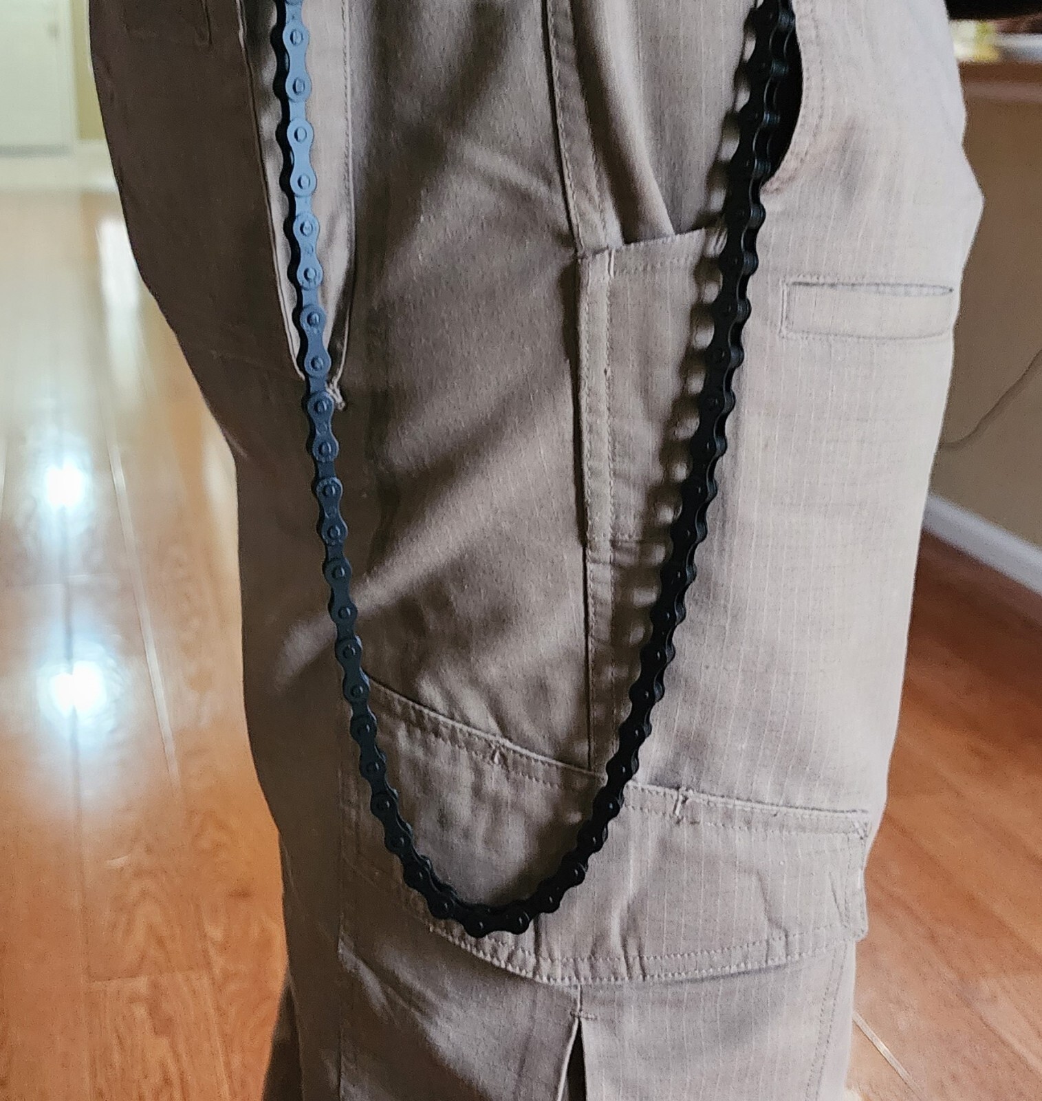 Heavyweight Black Bike Chain Wallet Chain | Industrial Punk 