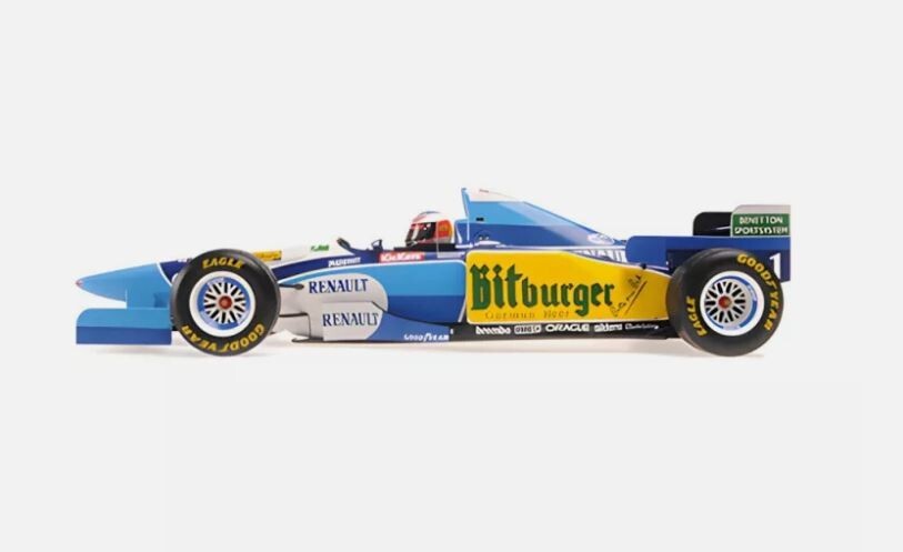 ミニカー MINICHAMPS BENETTON RENAULT B195 1/18 1/18 Minichamps - 1995 BENETTON-RENAULT B195 #1 MICHAEL