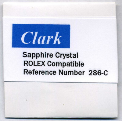25-286C Sapphire crystal for Rolex  ''Clark''