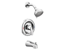 Moen 82603 49 Adler Posi-Temp Shower Trim Package with Multi-Function Shower He