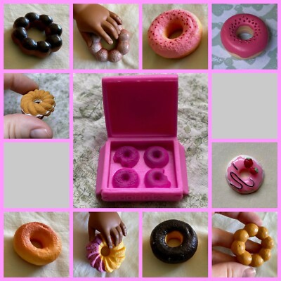11 pc Lot Donut Themed Props for Dolls, BJDs - READ DESCRIPTION