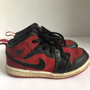 Jordan Retro 1 OG Bred Banned Black Red 