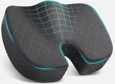 Tushguard Seat Cushion - Memory Foam Cushion for Office Chair, Car Seat, Airplan