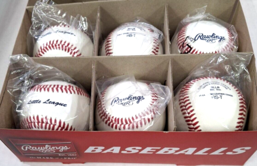 Confezione 6 Palloni da Baseball Rawling RLLB Little League - Foto 2 di 2