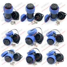2 3 4 5 6 7 8 9 10 12Pin, SP21 Frank Panel IP68 Waterproof Plug Socket Connector