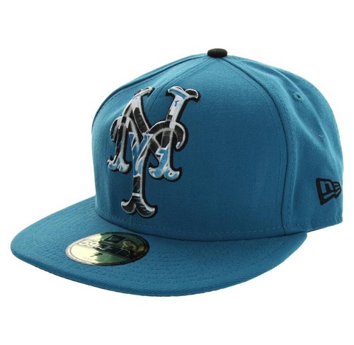 Mets Bois Turquoise \u0026 Black Fitted Cap 