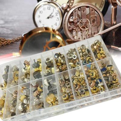 150pcs/Kit Mixed Silver Gold Watch Stem Crown Repair T8L6 Hot T2 Parts Set  G9D8