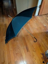 Vintage 1960s 1970s Black Nylon Umbrella Made In Japan Men Women Unisex Umbrella