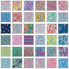 Custom Lilly Pulitzer Pattern Waterproof Polyester Shower Curtain 3 size