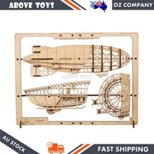 Ukraine Made Ugears Zeppelin 2.5D Puzzle Wooden Mechanical DIY Model Kit