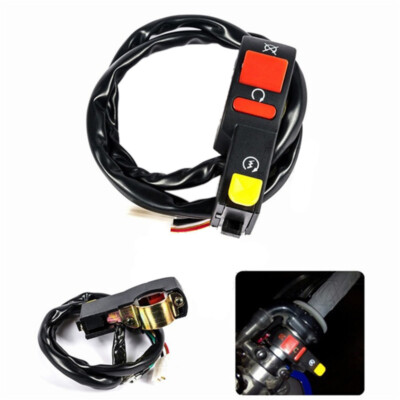 Electric Start Stop On Off Button Kill Switch Motorcycle Dirt ATV Quad Bike-j4