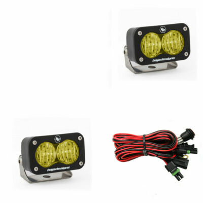 Baja Designs 547815 LED Work Light Amber Lens Wide Cornering Pattern Pair S2 