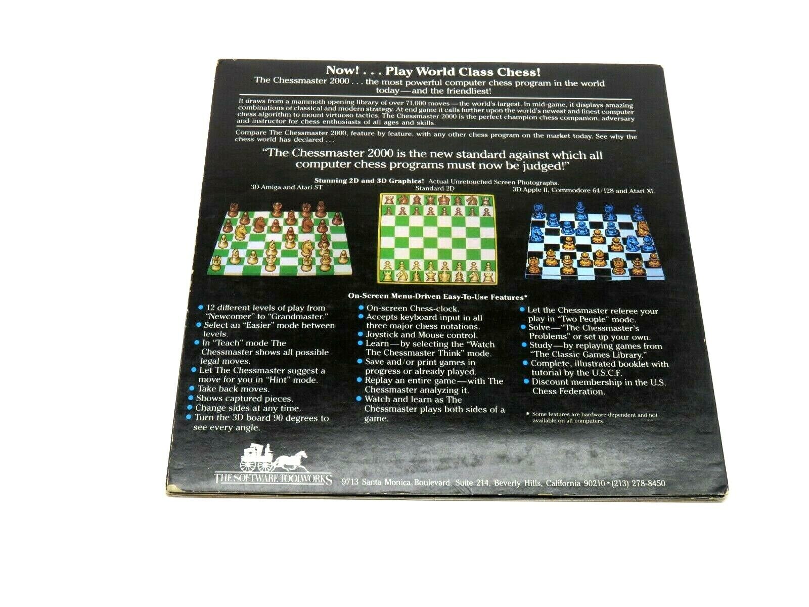 The Chessmaster 2000 by Software Toolworks