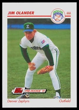 Jim Olander 1991 Line Drive AAA #147 Denver Zephyrs