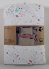 NEXT DITSY STARS ORGANIC COTTON BEDDING DUVET COVER SET KIDS GIRLS TODDLER