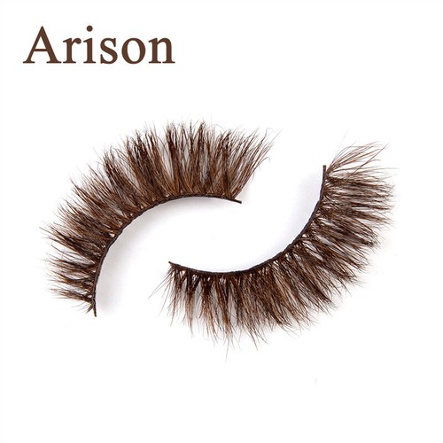 3D Brown Eyelashes Khaki False Lash Mink Hair Lash Extension Thick Wispies K - Picture 12 of 23