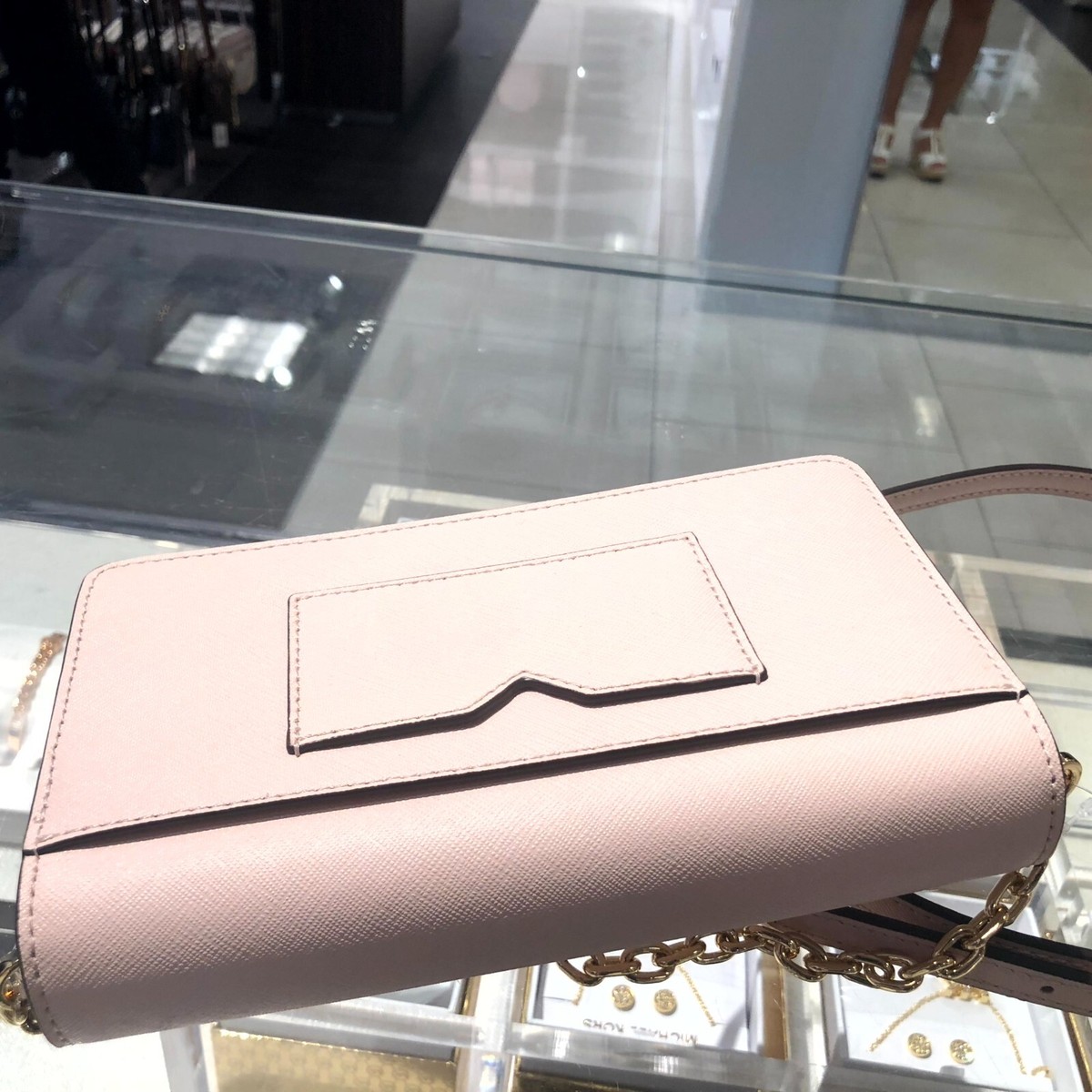 Michael Kors Jet Set Travel Powder Blush Flip Pocket Envelope 