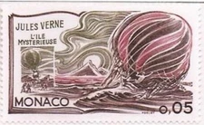 Monaco #YT1125 MNH 1978 Jules Verne Mystery Island Balloon [1099]