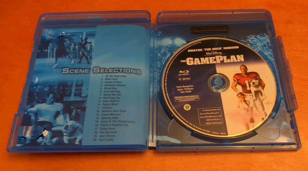 The Game Plan Blu-ray Dwayne Johnson The Rock Kyra Sedgwick Morris