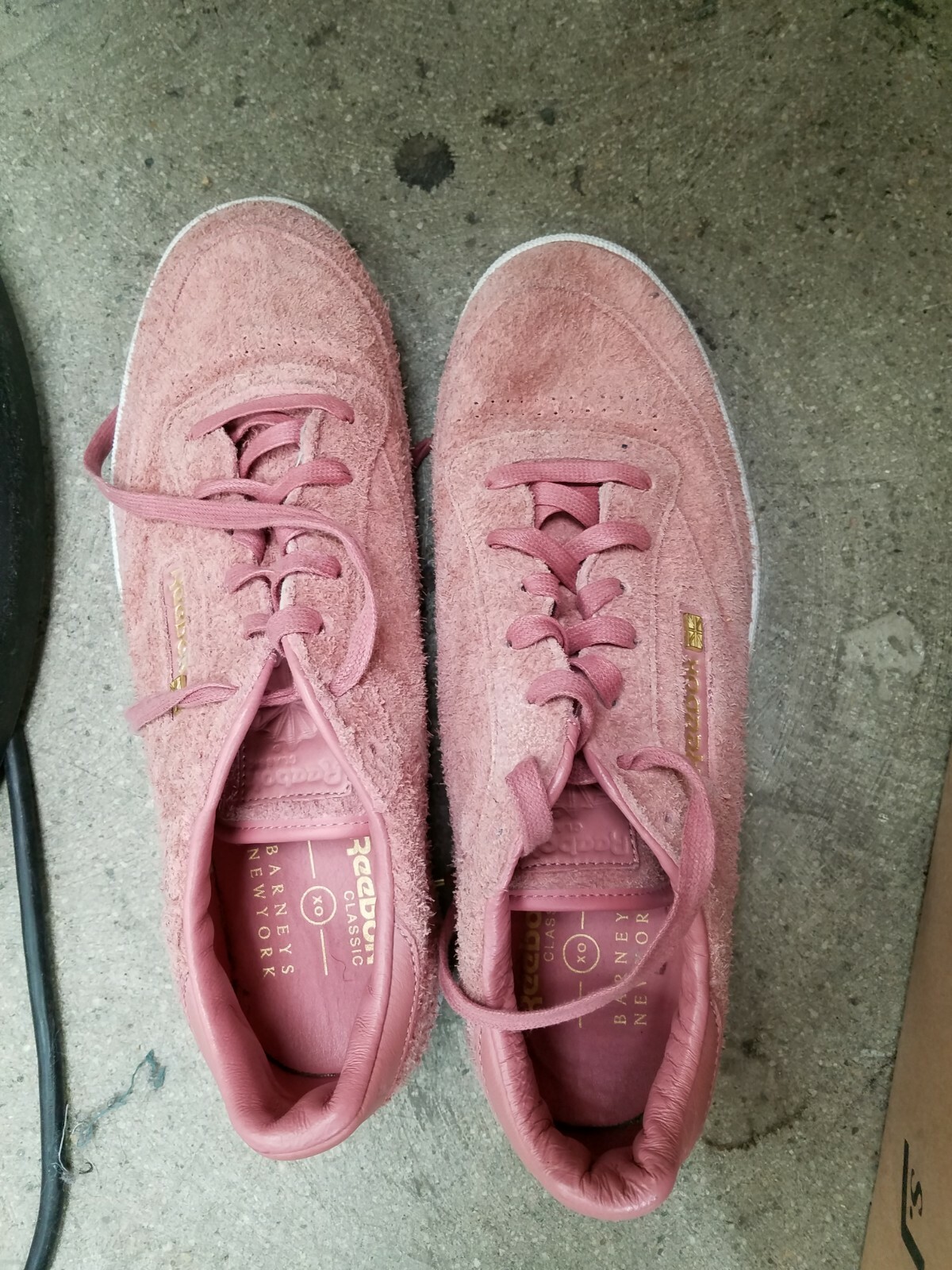 pink suede shoes