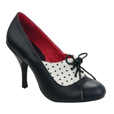 Escarpins T.U.K. Bombshell Wingtip - Taille 36, Noir Et Blanc, Talon Aiguille, Style Brogue, Neuf Avec Boîte