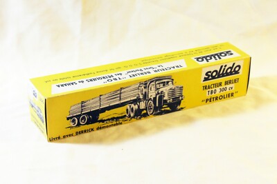 Camion Citerne Berliet TR30 Solido 1/43 – Boîte Vide D'origine