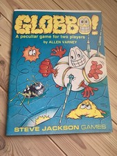 Vintage 1984 Steve Jackson Games rpg GLOBBO! w/ Promo Poster