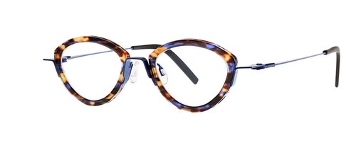New Theo Sprouts Eyeglasses Blue 44 Titanium 46-18-140 New Costs $620