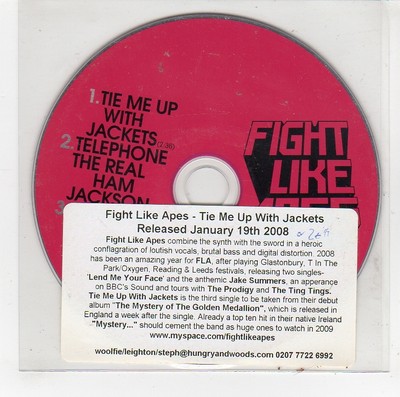 (GG860) Fight Like Apes, Tie Me Up With Jackets - 2008 DJ CD