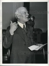 1935 Media Photo F. Curlee as he testified before the Senate Finance Committee